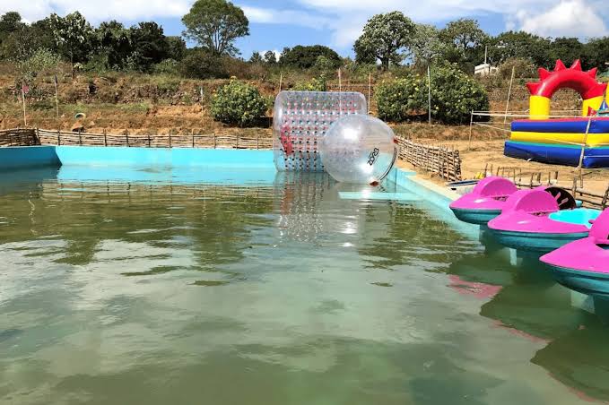 Outdoor activities at Thrill Valley in the Yelagiri hills